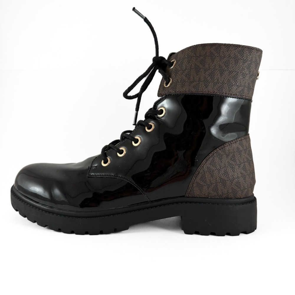 MICHAEL Michael Kors Women's Alistair Lace-Up Lug Sole Combat Booties - Picture 9 of 12